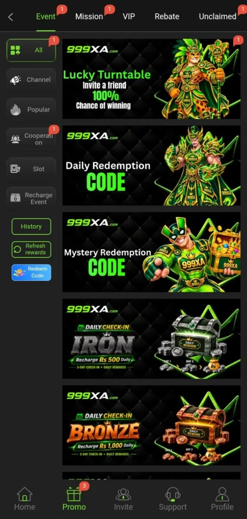 999xa game banner
